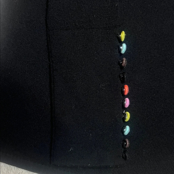 Tencel Wool Blend Sweater with Colorful Button Accents sz M - Picture 5 of 9